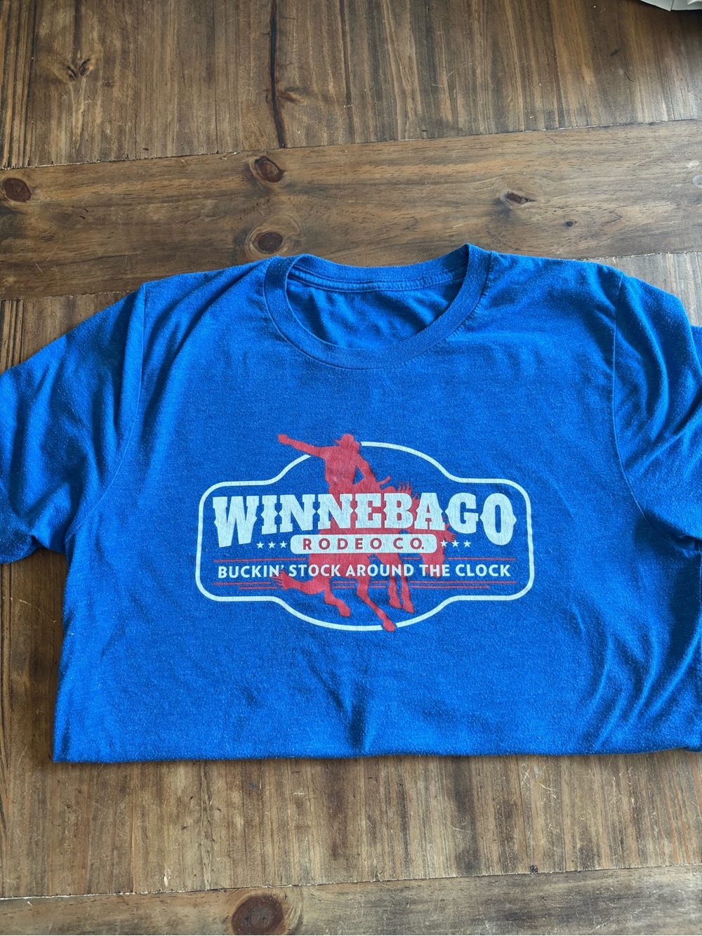 Winnebago Rodeo Co. Blue Graphic Tee